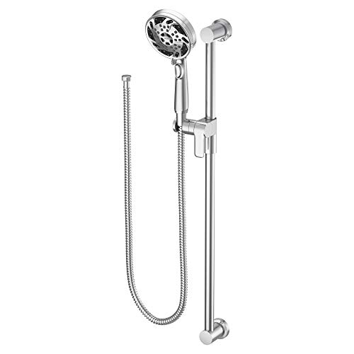 Flash Sale Moen 3670EP 5-Function Massaging Handshower with Toggle Pause, Includes 30-Inch Slide Bar and 69-Inch Hose, Chrome Buy 1 get 1 🔥 Moen 3670EP 5-Function Massaging Handshower with Toggle Pause, Includes 30-Inch Slide Bar and 69-Inch Hose, Chrome