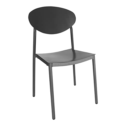 Amadeus - Chaise de Jardin Papillon Grise (Lot de 2)