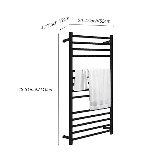 Calentador de toallas de baño de pared con temporizador programable 6