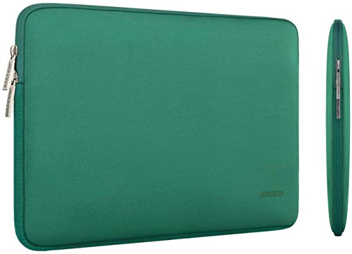 Image of MOSISO Laptop Case 16 inch, 15-15.6 inch Laptop Sleeve Bag Compatible with MacBook Pro 16 inch, HP, Acer, Dell, Lenovo, ASUS Notebook, Neoprene Computer Sleeve Bag with Small Case, Peacock Green