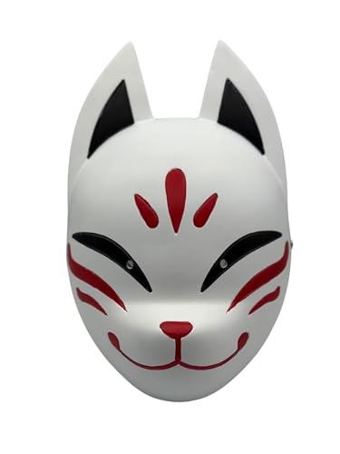 maskshop Venice Máscara Kitsune – Máscara Anime Japonesa de Zorro – Hecha a...