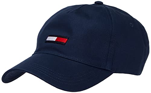 Tommy Jeans Gorra de para Mujer Tjw Flag Cap con Logotipo, Azul (Twilight Navy), Onesize Cover