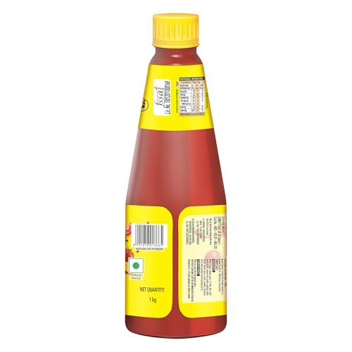 Image of MAGGI Hot & Sweet Tomato Chilli Sauce, Perfect Blend of Tomatoes & Chillies, 1kg (Pack of 3)