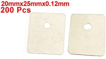 Sourcingmap 200Pcs 20mmx25mmx0.12mm Mica Insulator Sheet Replacement - Image 3