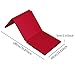 Aosekaa Tri Fold Folding Exercise Mat Gymnastics Mat Easy to Store 6' Yoga Mat Gym Mat for Stretching Training Home Balance Tumbling, Red