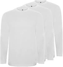 Roly Pack of Men's Extreme T-Shirts, Long Sleeve T-Shirt Men in Soft Cotton, 100% Cotton, Ideal for All Seasons, Comfort and Style in Every Use