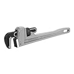 DURATECH 14-inch Heavy Duty Aluminum Straight Pipe Wrench, Adjustable Plumbing Wrench, Drop Forged, Exceed GGG standard