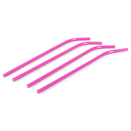 Pitillos acrílicos reutilizables de 15 pulgadas, 4 unidades miniatura 4