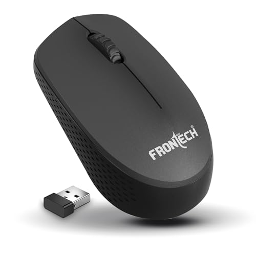FRONTECH Wireless Mouse| USB 2.0 Interface | 2.4GHz Connectivity | 1000 DPI Resolution | Lightweight Design (MS-0071, Black) (B0CTMVW77M) Amazon Price History, Amazon Price Tracker