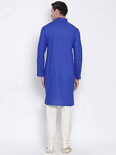 Image of Royal Kurta Mens Cotton Long Kurta Pyjama Set