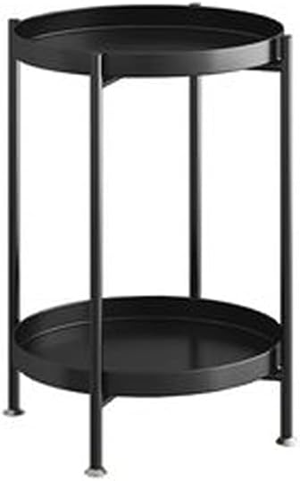 Side Table/End Table,Small Tea Table Cart Living Room Side Bedroom Movable Wheel Side Cabinet Corner Balcony Small Round Table