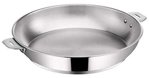 LAGOSTINA SALVASPAZIO 012135040528 Poêle 28 cm Inox Tous feux dont induction (anses et poignés vendues séparemment)