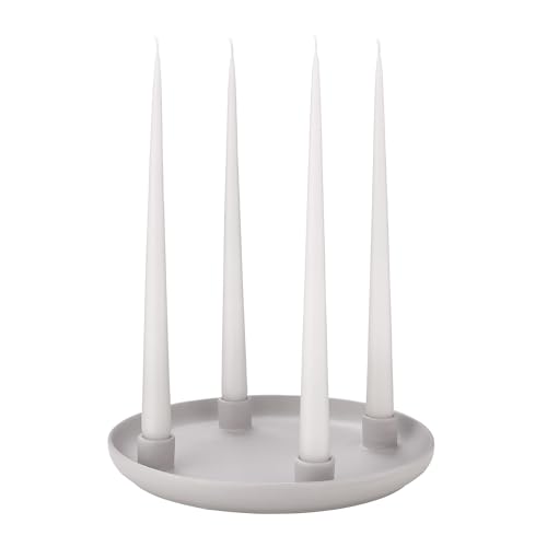 blomus Kerzenhalter 4er -Vela- | Farbe Satellite | ⌀ 27 x 3,5H cm |...