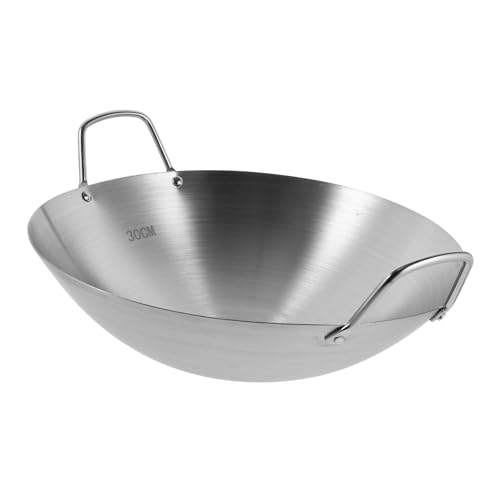 ULTECHNOVO Wok Inoxidable Sartén Saltear y Cocina Gas y Limpieza Olla Multifuncional