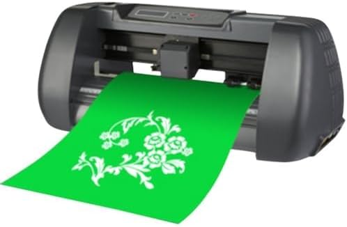 Vinyl Cutter Plotter Machine with LCD Display, 280MM Cutting Width, 10-500MM/S Engraving Speed, for Fabric and Material Cutting