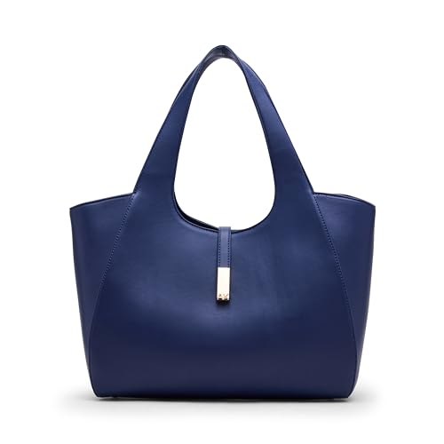 Anne Klein Womens Large Tote with Pouch, Midnight