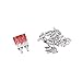 40PCS Small Plug-in car Fuse Terminal Pure Copper tin-Plated Shipping Within The Province