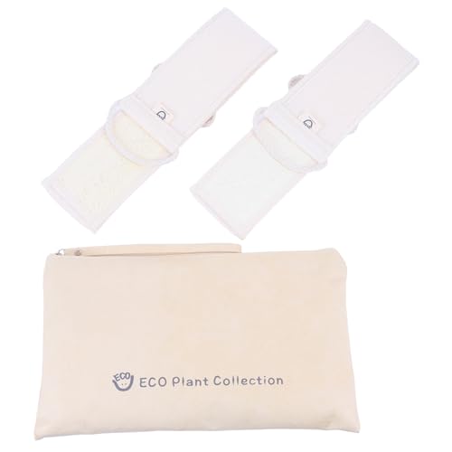 ECO ECO Plant Collection Esponja de baño de lufa natural, 2 unidades, exfoliante corporal para mujeres y hombres, exfolia y calma la cara y el cuerpo, limpiador de espalda para ducha. Bolsa de