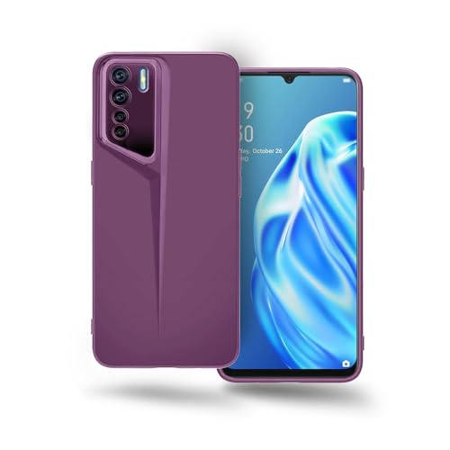 Image of Amazon Brand - Solimo Ultra-Thin Blade Runner Series Matte Finished Camera Protection Soft Back Cover for Oppo F15 - Purple