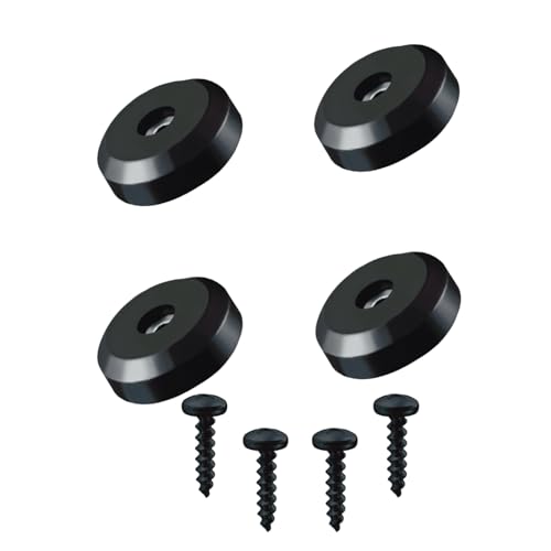 4-Packs Rubber Feet Subwoofer Isolation Pad for Guitar Amplifier Speaker Isolation Feet with Screws