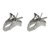 Batino 2 PCS Birds Food Holders Bird Feeder Parrot Fruit Vegtable Clips Stainless Steel Feeder Bird...