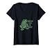 Women's Funny Frog Christian Humor Sometimes I Just Be Prayin' V-Neck T-Shirt