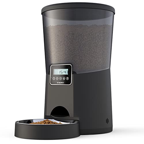 WOPET Automatic Cat Feeder,7L/8L Dog Feeder Pet Food Dispenser with Programmable Timer,Portion Control 1-4 Meals Per Day…