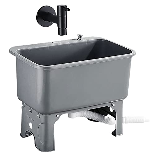 Fregadero para fregona de baño, fregadero para uso general de profundización del inodoro, fregadero para lavandería, fregaderos para exteriores de servicio pesado para garaje, tienda, sótano, bar