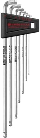 PB Swiss Tools 222.LH-6 Hex Wrench Set with Multi-Angle Ball, Set of 7