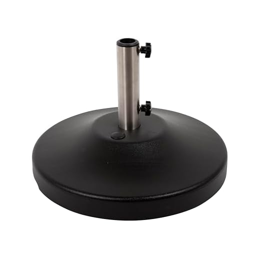 Best umbrella for stone table US Weight 80 Pound Umbrella Base
