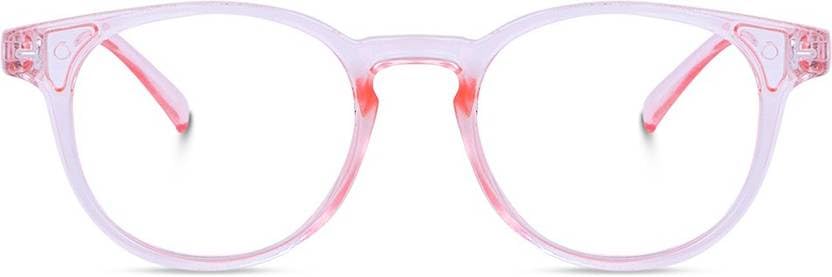 Image of ARZONAI Eyewear Pink Block Uv Protected Computer Glasses Frame for men and women (Unisex) - Medium Size