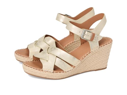 Gentle Souls by Kenneth Cole Women's Caspian Wedge Sandal, Ice Leather, 10