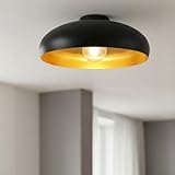 COULEUR: La lampe plafond est noire. L'intérieur de l'abat-jour est de couleur doré
