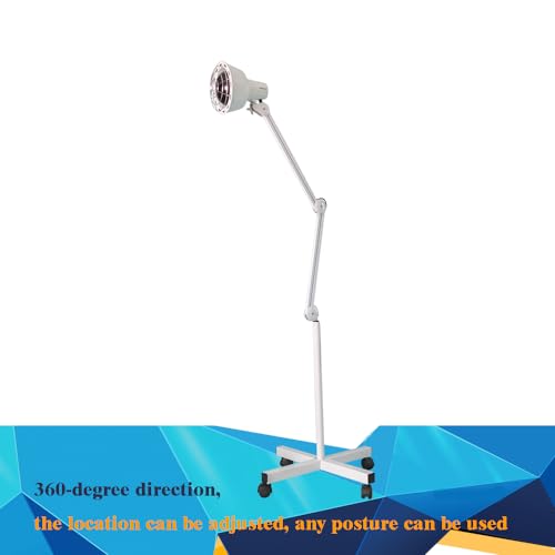 Stand Infrared Therapy Lamp with Dimmable Heating and Flexible Arm, Perfect for Home and Beauty Salon, 275W & White - Image 4