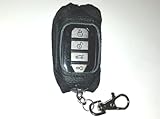 Alarm-Mate Black Leather Cover for Compustar 2WG15R-FM and 2WG15R-SS Remote Control Transmitter (Remote Not Included)