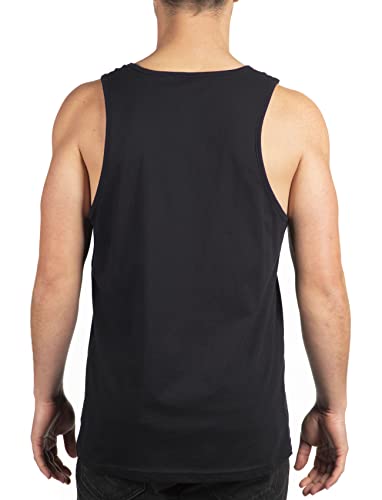 Next Level Men's Cotton Tank L Black #TOP1