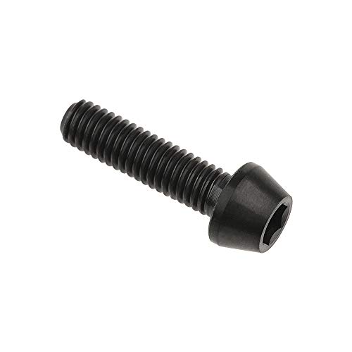 Image of Titanium Ti Bolt M5x9 16 18 20 25 30 35 40 45 50 55 60mm Tapered Head Screws Pack of 4 (M5x18mm, Black)