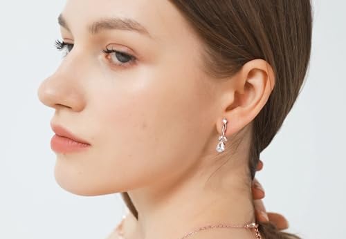 Image of GZWHD Wedding Jewelry Sets for Bride Bridesmaid Women Cubic Zirconia Necklace Earrings Bracelet Set Gift for Mother Friend Wife Daughter Sister Party Prom Jewelry
