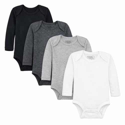 Image of 123 Bear Baby Cotton Spandex Long-Sleeve bodysuits unisex boy girl