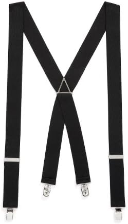 Adjustable Unisex Adult Child Elastic Clip-on Brace Suspender Y back Neon Belt,Black