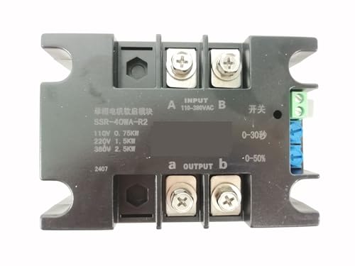 Arrancador suave monofásico SSR-40WA-R2 para solucionar averías mecánicas en bombas de 1,5 kW