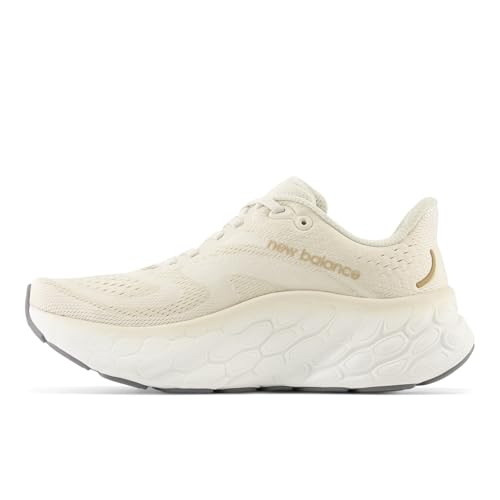 New Balance New Balance Women's Fresh Foam X More V4 Running Shoe, Timberwolf/Gold Metallic, 11 M