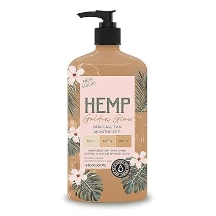 Hemp Golden Glow Bronzing Moisturizer with Skin Firming for Dry Skin 18 fl oz (Pack Of 1)