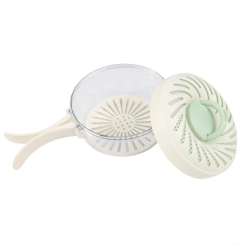 Colador multifuncional 3 en 1 con tapa y cesta verde miniatura 2
