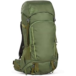 Kelty Asher Backpack, Daypack to Multi-Day Backpacking Capacity, Hiking, Lightweight Travel Pack, Internal Frame (55L Winter Moss)