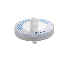 Omicron SFGF225B Glass Fiber Syringe Filter, Non-Sterile, 25 mm, 1.0 m Pack of 100