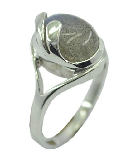 Bague labradorite multi-gemmes argent 925 pour femme avec pierres naturelles véritables
