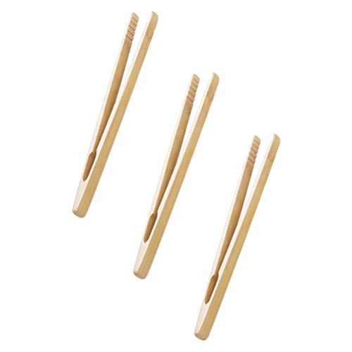 Image of NUOBESTY 3PCS Wooden Tweezer Tongs Kids Tweezers for Fine Motor Peg Board Beads Game Clips Counting Matching Game Beads for Montessori Sorting Toys