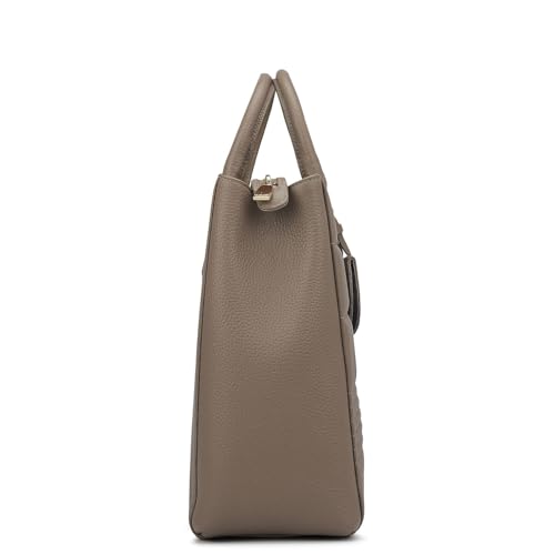 Image of Da Milano Leather Book Tote for Women (01940)