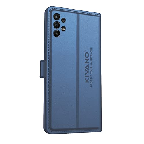Image of KIVANO Samsung Galaxy A23 Flip Cover | Leather Finish | Inside Pockets & Inbuilt Stand | Shockproof Wallet Style Magnetic Closure Back Cover Case